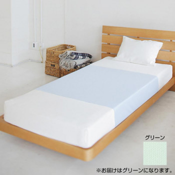 フットマーク　スーパーサラットシーツ　100×150cm　グリーン　403101