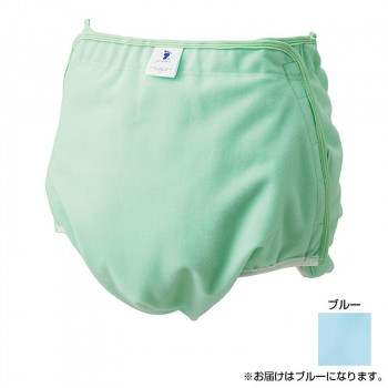 フットマーク　布おむつ対応　フリーカバー　L　ブルー　403903