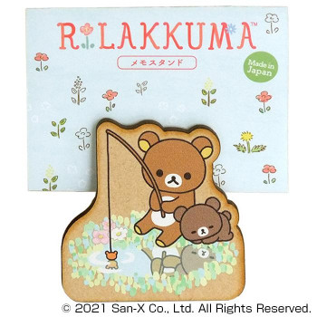 リラックマ　ダイカットメモスタンド　C(釣り) RK582C