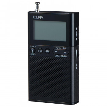 ELPA(エルパ)  AM/FM液晶ポケットラジオ　ER-P62FL