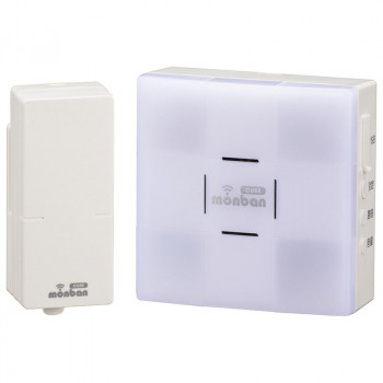 monban CUBE 音センサー送信機+光フラッシュ電池式受信機 OCH-SET26-BLUE