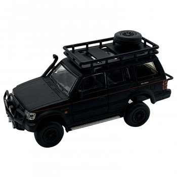 ビーエムクリエイションズ 三菱 パジェロ 2nd Gen マットブラック Jungle pack 左ハンドル 1/64スケール BM64B0043