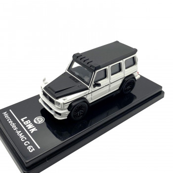 JADI リバティウォーク AMG G63  ホワイト 1/64スケール PGPA55161