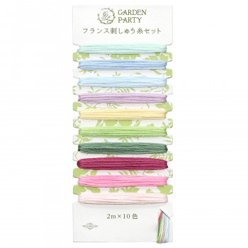 オリムパス GARDEN PARTY フランス刺しゅう糸セット パステル GP-C9