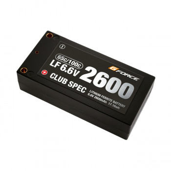 G-FORCE ジーフォース CLUB SPEC LiFe 6.6V 2600mAh GFG102