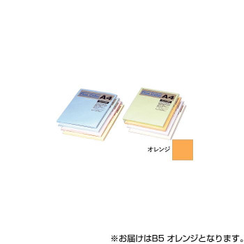 オストリッチダイヤ ニューファインカラーPPC用紙 B5 オレンジ 500枚入 FOR5-B5