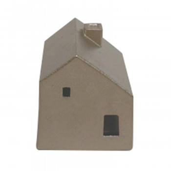 窓辺のインテリア HOUSE(ハウス) 小さな金属製のお家 カタサンカクエントツ