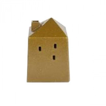 窓辺のインテリア HOUSE(ハウス) 小さな金属製のお家 カクスイエントツ 黄