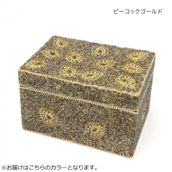 ビーズレクタングルボックス  ピーコックGD 14921811278