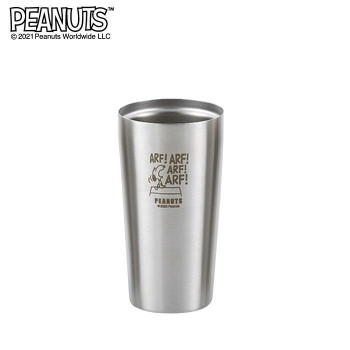 「スヌーピー」真空Wステンレスタンブラー450ml　ドッグハウス SN-127B