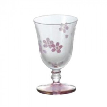 台付冷酒グラス　吉野桜　13P205