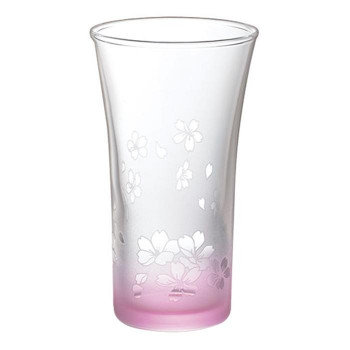 ガラス　一口ビール　桜の舞　11S139