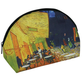 ユーパワー  名画マルチポーチ ゴッホ「夜のカフェテラス」  AU-00805