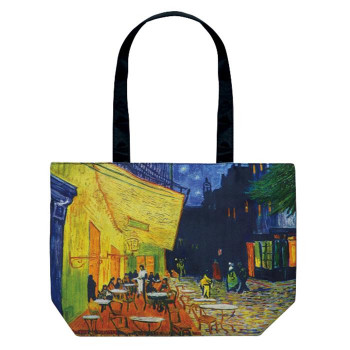 ユーパワー  名画バッグ ゴッホ「夜のカフェテラスMサイズ」  AU-01206