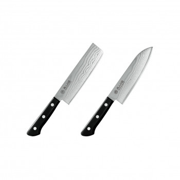 燕人の匠 霞流し 三徳包丁170mm＆菜切包丁165mm ETK-3000