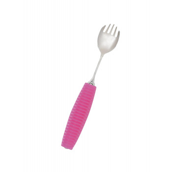 岡部洋食器製作所 フレックスメタルスプーン 先割れ(兼用)・小 ピンク FM-02P