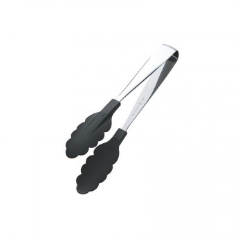 田辺金具 抗菌耐熱カラートング(小) ブラック 200mm
