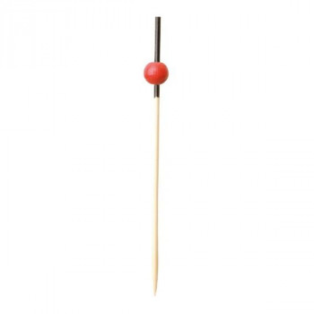 萬洋(まんよう) 珠かんざし串(赤)9cm100入 18-435B