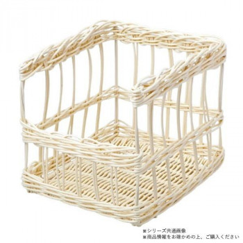 萬洋(まんよう) 樹脂フランスパンスタンド前開き(白・小) 91-110A