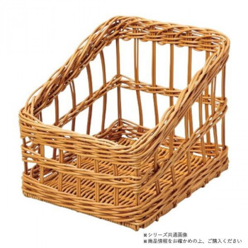 萬洋(まんよう) 樹脂フランスパンスタンド角(茶・小) 91-108B