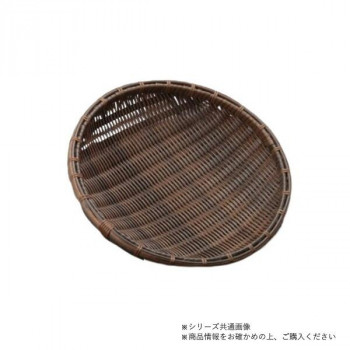 萬洋(まんよう) 樹脂丸ザル(茶) φ40 91-088