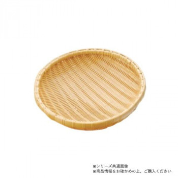 萬洋(まんよう) 樹脂丸ザル(白) φ30 91-087A
