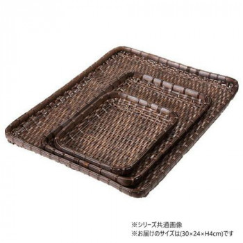 萬洋(まんよう) 樹脂ダンベイ(浅)茶30号 91-039B
