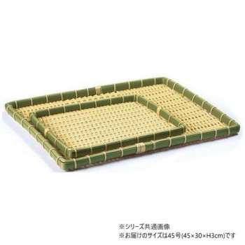 萬洋(まんよう) 樹脂身竹角長かご浅 45号 91-055C