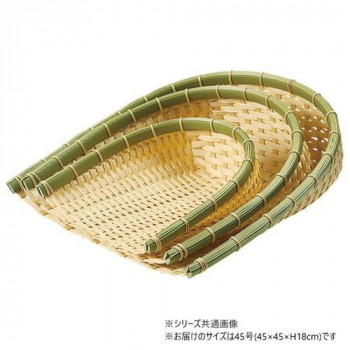 萬洋(まんよう) 樹脂身竹箕ざる 45号 91-057C
