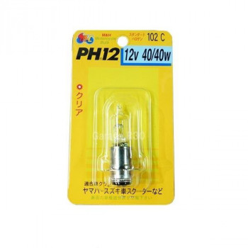 M＆Hマツシマ ハロゲンバルブ(1個) PH12 12v 40/40w STDクリア 102 C