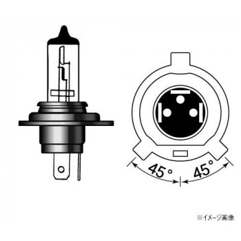 M＆Hマツシマ ハロゲンバルブ(1個) HS1/H4 12v 45/45w B2クリア 16BH B2C