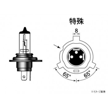 M＆Hマツシマ ハロゲンバルブ(1個) H4R1 12v 45/45w B2クリア 130 B2C