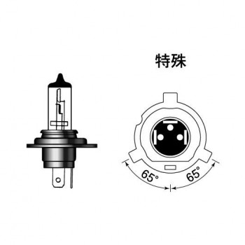 M＆Hマツシマ ハロゲンバルブ(1個) H4R1 12v 45/45w S2ホワイトゴースト 130 GH