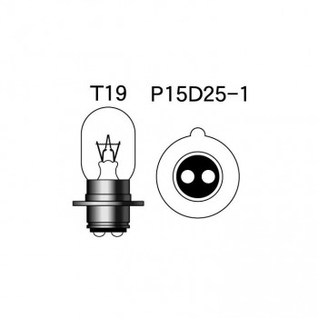 M＆Hマツシマ 白熱電球(1個入) 12v30/30w T19 P15D25-1  1P2015