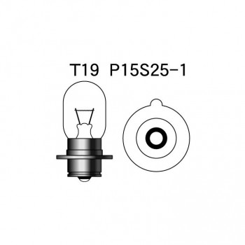 M＆Hマツシマ 白熱電球(1個入) 12v15w T19 P15S25-1  1P2062