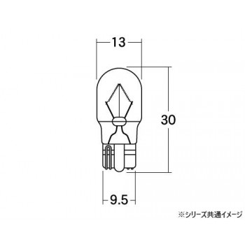 M＆Hマツシマ 白熱電球(1個入) 12v15w T13WB 中 オレンジ 1PWB51 OR
