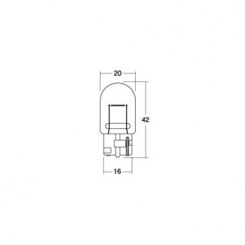 M＆Hマツシマ 白熱電球(1個入) 12v21w T20WB 大 オレンジ 1PWB54 OR