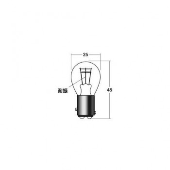 M＆Hマツシマ 白熱電球(2個入) 12v23/8w HD S25 BAY15D  A3410H