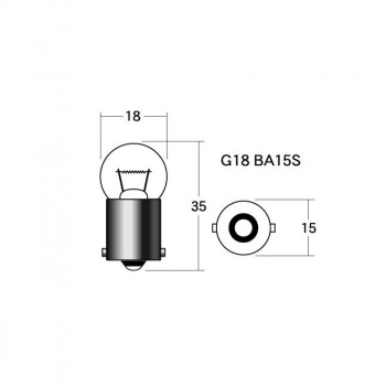 M＆Hマツシマ 白熱電球(2個入) 12v10w G18 BA15S レッド A5108 RE