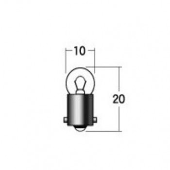 M＆Hマツシマ 白熱電球(2個入) 12v3.4w G10 BA9S イエロー A7113 YE