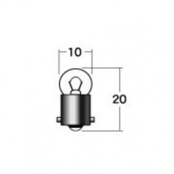 M＆Hマツシマ 白熱電球(2個入) 12v3.4w G10 BA9S ブルー A7113 BL