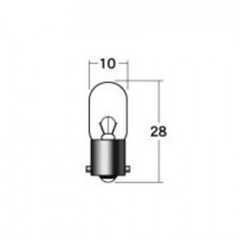 M＆Hマツシマ 白熱電球(2個入) 12v8w T10 BA9S  A7315
