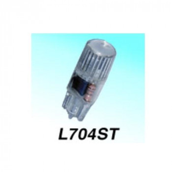 M＆Hマツシマ Lビーム(1個) 12v ウエッジ中 ブルーLED ストロボ点滅タイプ L704ST BL