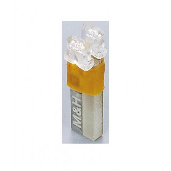 M＆Hマツシマ Lビーム(1個) 12v ウエッジ特殊 ホワイト 2LED 拡散タイプ L707F WH