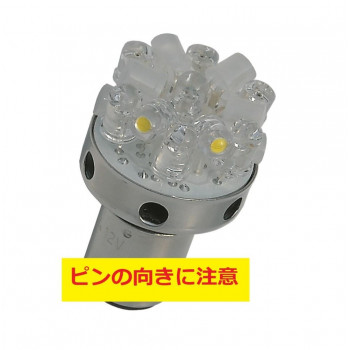 M＆Hマツシマ (1個)12v BAY15Dレッド＆ホワイト 18LED スーパーワイドビーム L8185