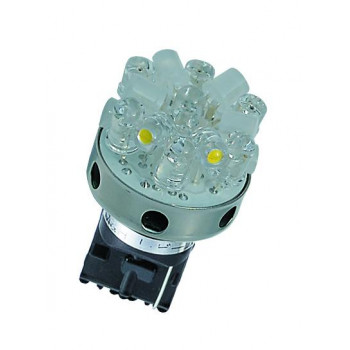 M＆Hマツシマ (1個)12v ウエッジ大ダブルレッド＆ホワイト18LEDスーパーワイドビームL8187
