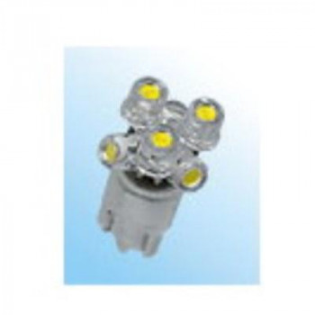 M＆Hマツシマ (1個)12v ウエッジ中 ホワイト 6LED ワイドビーム L806 WH
