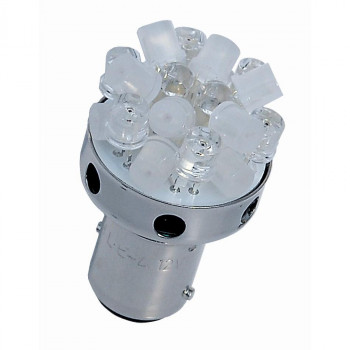M＆Hマツシマ (1個)12v BAY15Dオレンジ 20LED スーパーワイドビーム L820D OR