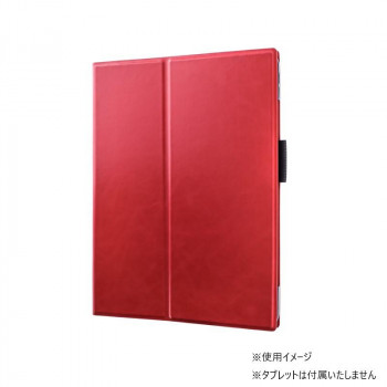 2021 iPad Pro 11inch 第3世代 薄型PUレザーフラップケース 赤 LP-ITPM21PLARD