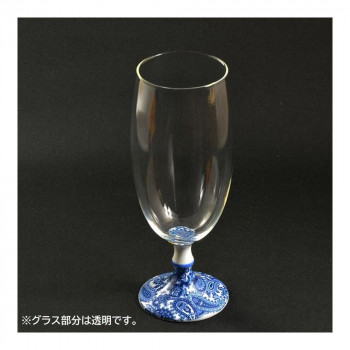 有田浪漫 ビールグラス フルール ペイズリー INT-102-5-5